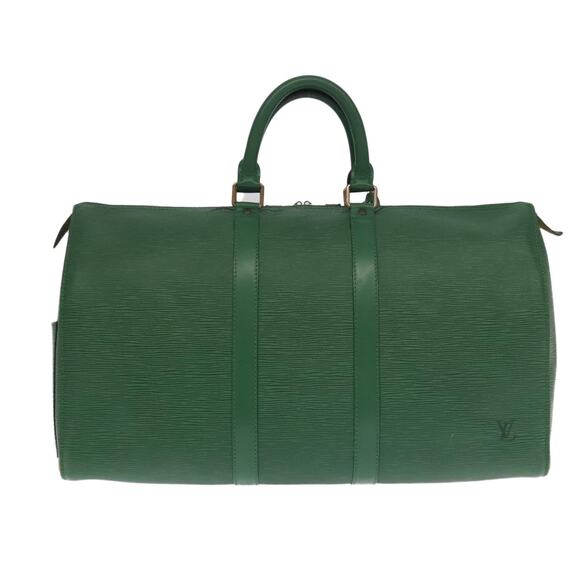 LOUIS VUITTON Epi Keepall 50 Boston Bag Green M42964 - Picture 2 of 16